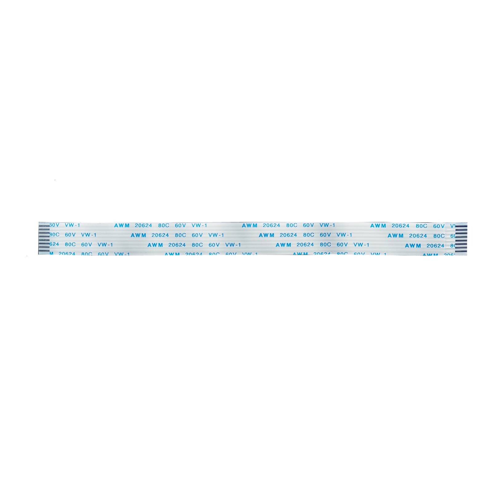 8Pin 1.25mm FFC Flexible Flat Cable AWM VW-1 20624 80C 10/15/20/30/40/50/60 CM