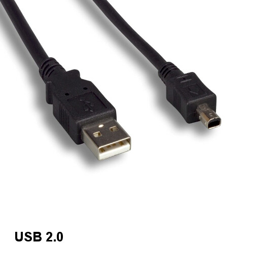 10x 6ft USB 2.0 Type A to Mini B 4Pin Cable for Digital Camera PDA MP3 MP4 Cam