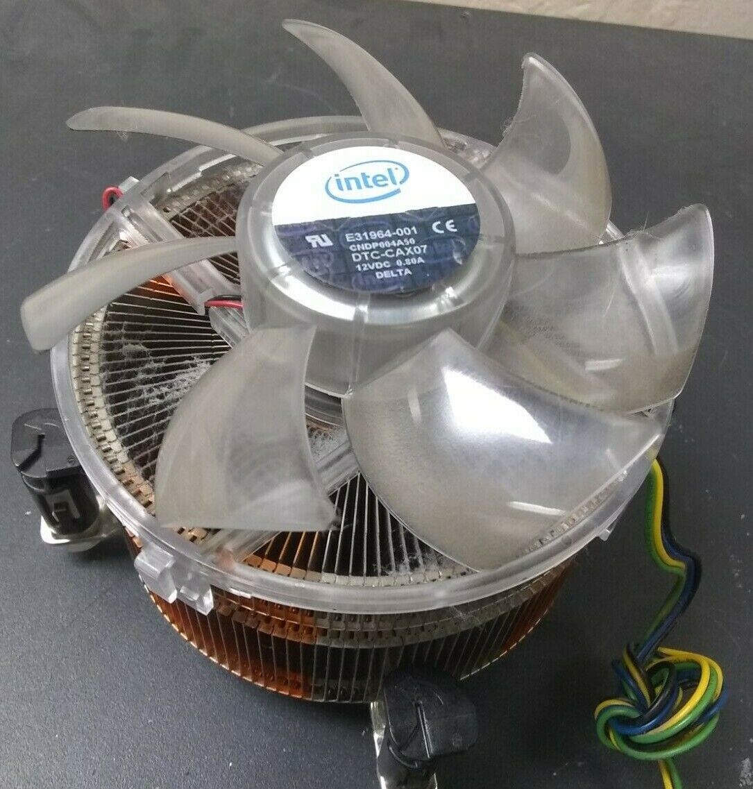 Original Genuine Intel i7 LGA1366 Copper Core LED CPU Heat Sink Fan e31964-001
