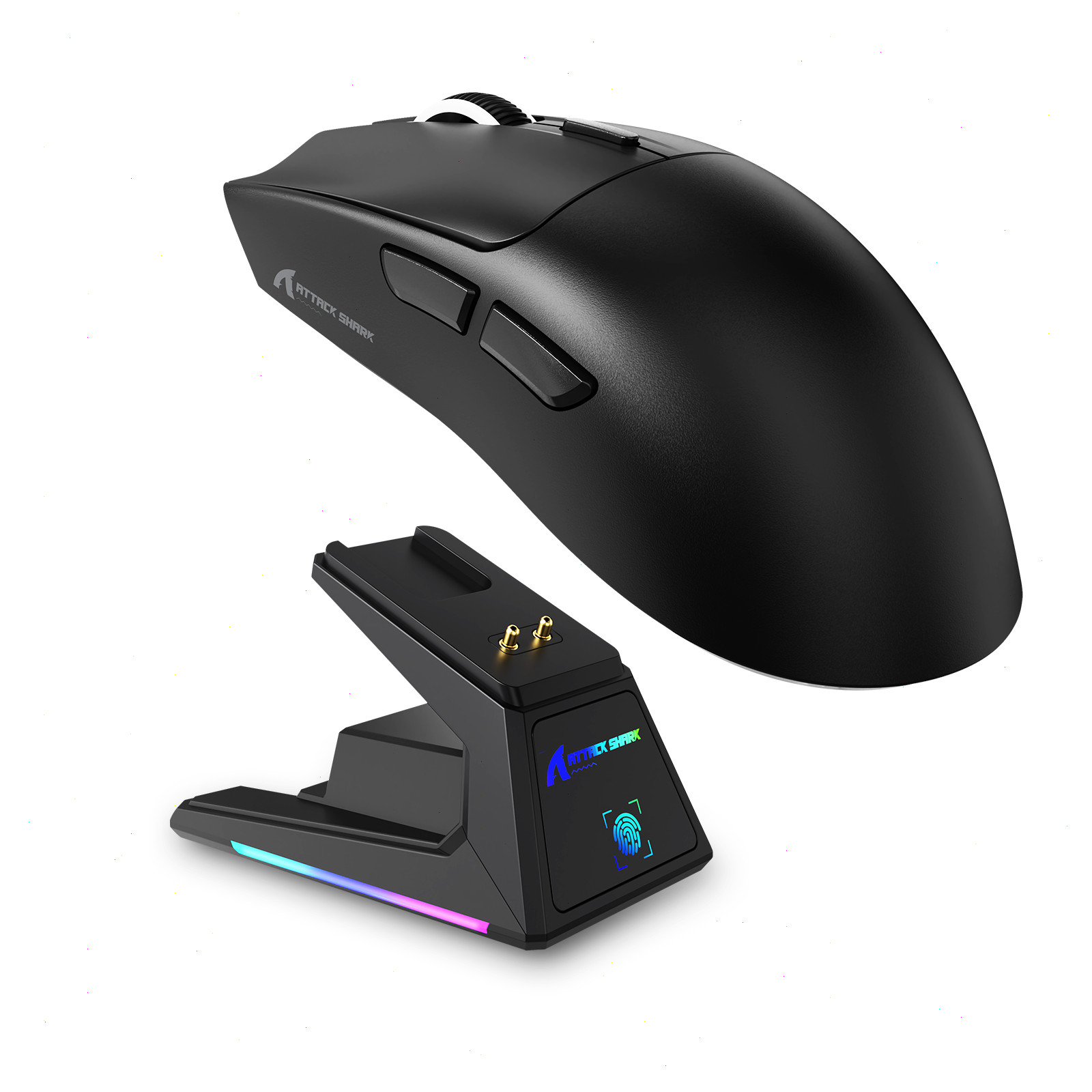 ATTACK SHARK X1 Wireless Gaming Mouse 40000DPI RGB Charging Dock 53g Ultralight