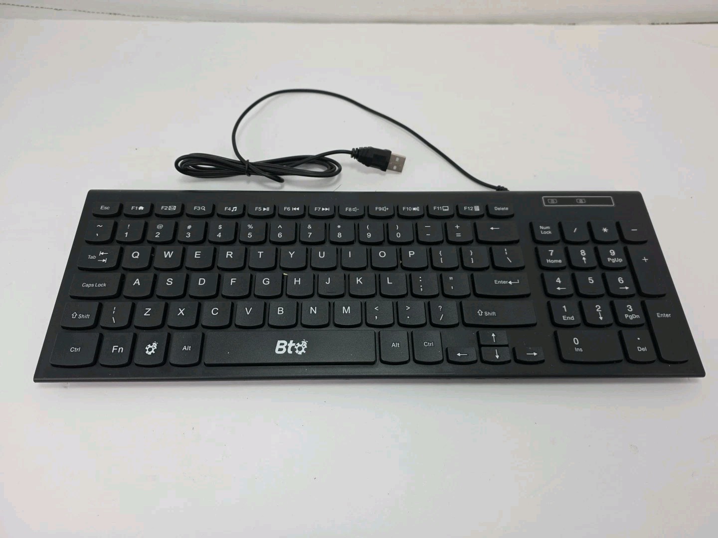 BTO USB Wired Keyboard – Full Size, Plug & Play, Tested & Working