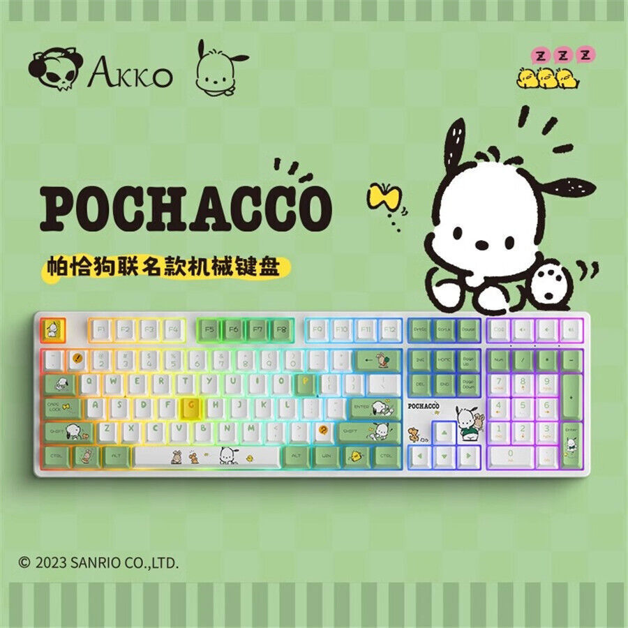 Official Akko Cartoon Pochacco 5108B Plus RGB Hot Swap Mechanical Keyboard 