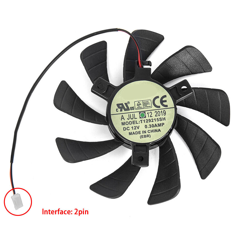 85mm For ZOTAC GTX 1050 GeForce GTX 1050 Ti Mini Graphics Cooling Fan T129215SH
