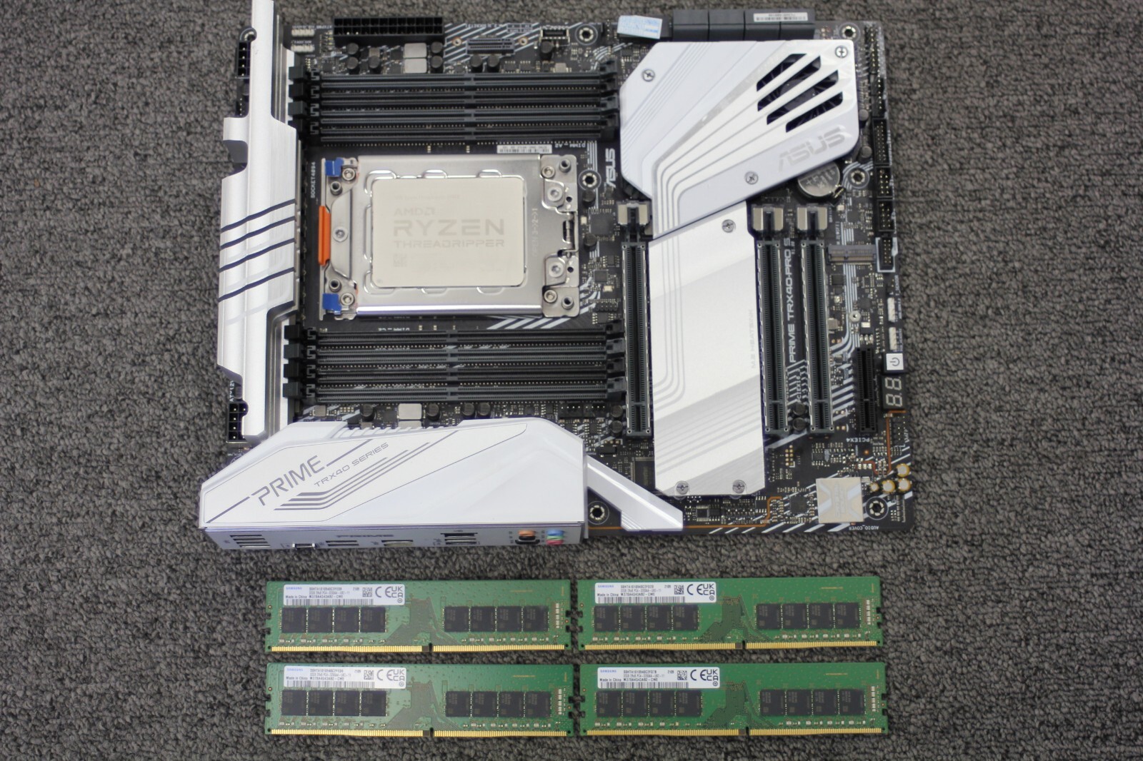Combo - AMD Ryzen Threadripper 3970X CPU + ASUS PRIME TRX40-PRO S + 128GB - DDR4
