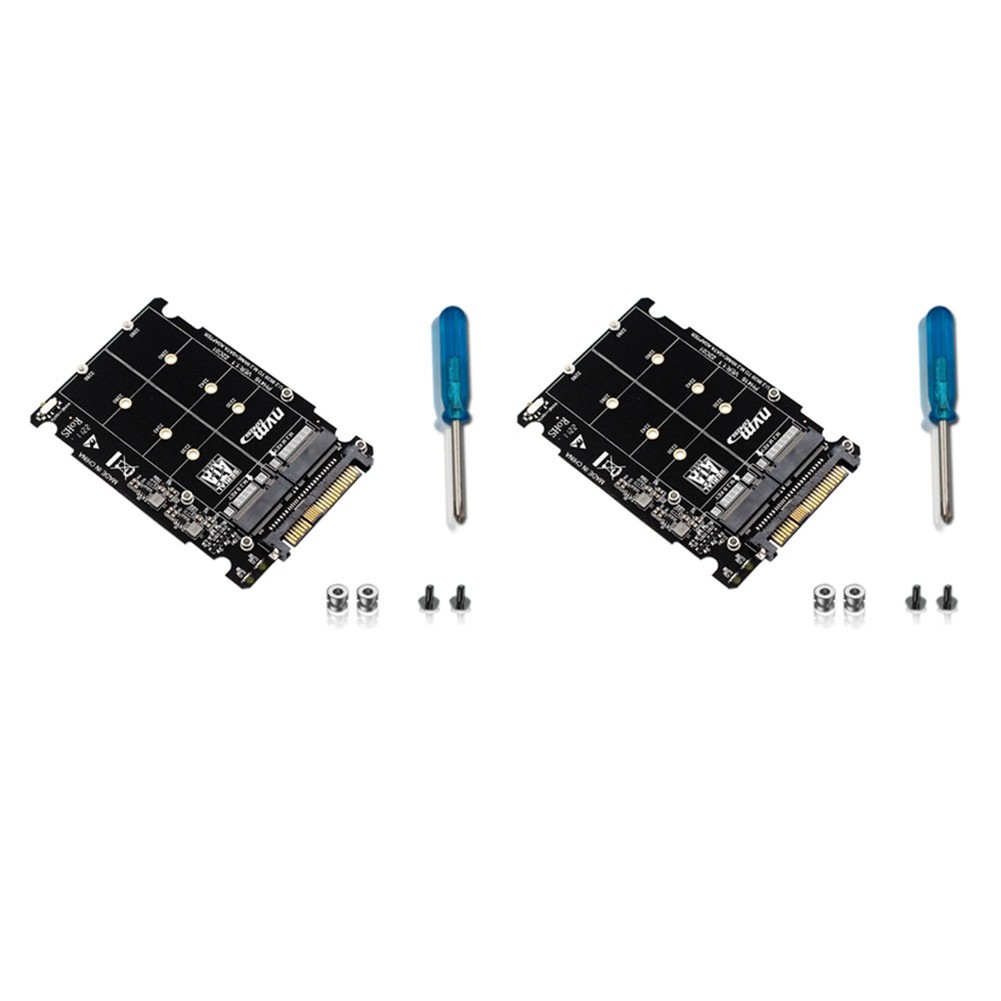 2X M.2 SSD to U.2 Adapter 2In1 M.2 NVMe and -Bus NGFF SSD to PCI-E U.21100