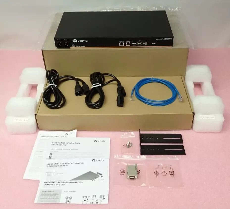 NEW Vertiv Avocent ACS8000 16-Port Console Server DAC Dual PSU ACS8016DAC