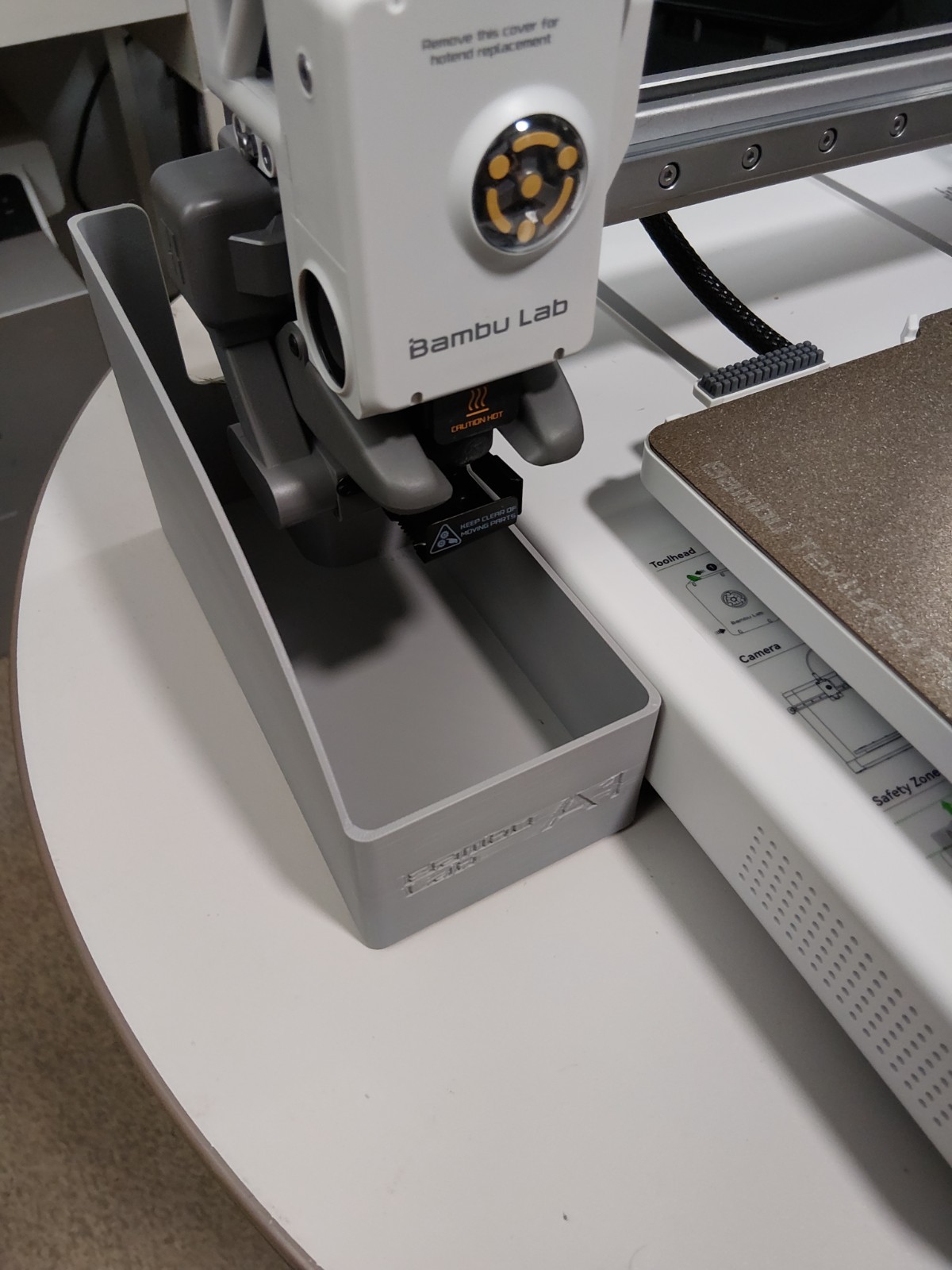 Filament Purge Bin for Bambu Lab A1 – Keep Your Workspace Clean