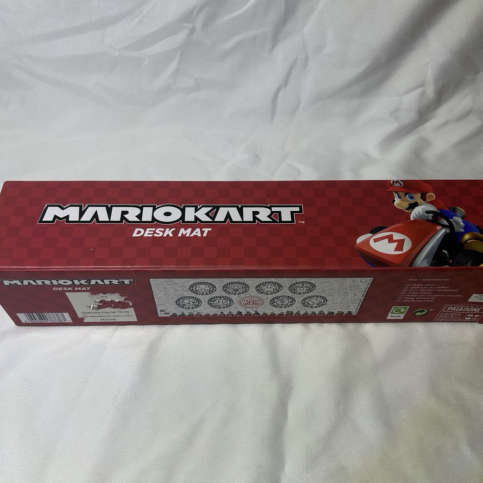 Paladone Mario Kart Desk Mat Pad Characters and Power-up Symbols 31x11 in. NEW