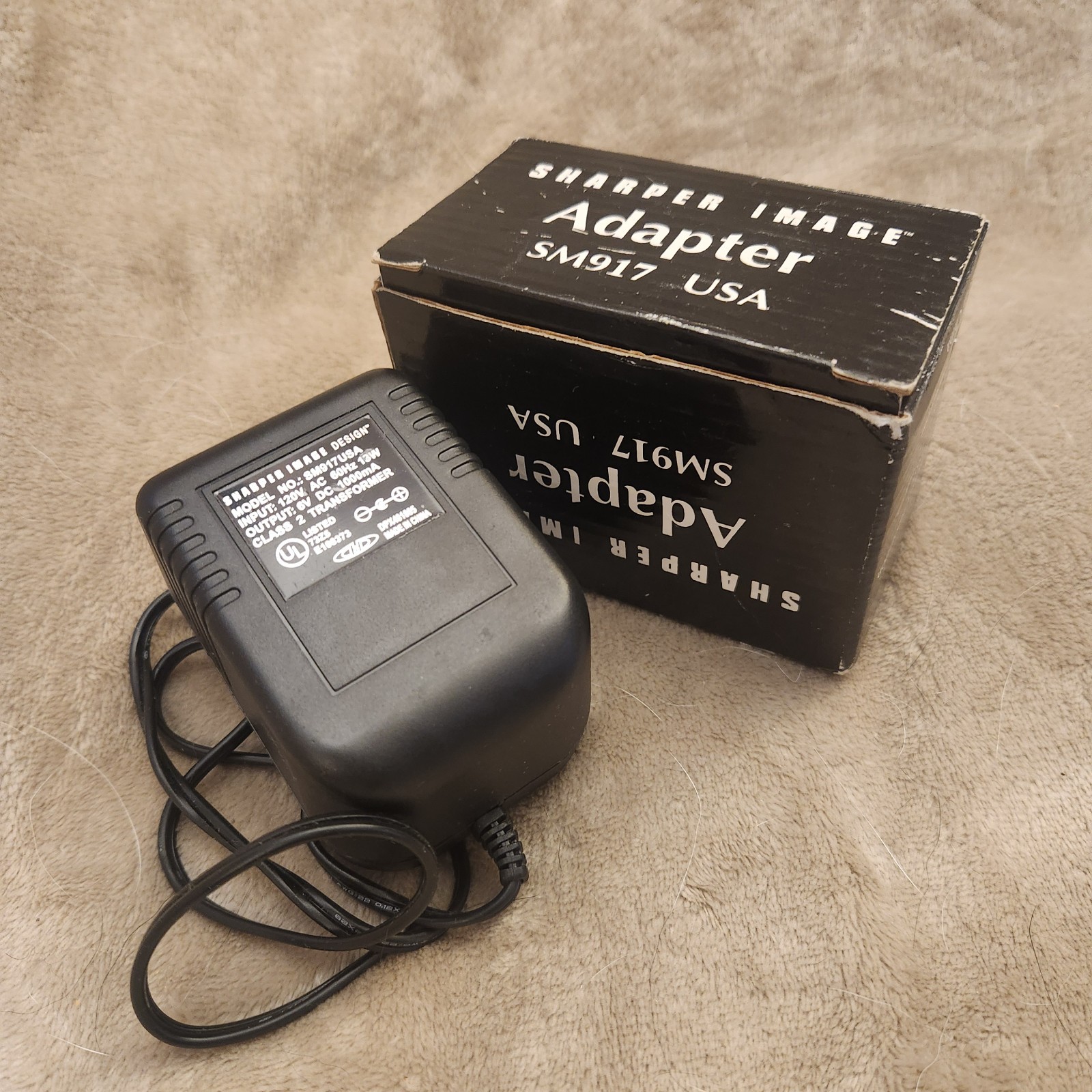 Original Sharper Image SM917USA 6V DC 1000mA Charger Power AC/DC Adapter