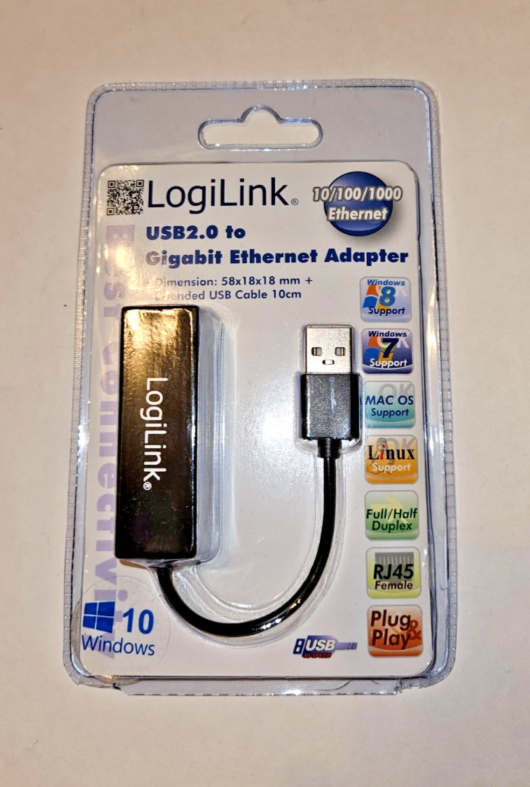 LogiLink  USB 2.0 to Gigabit Ethernet Adapter UA0158A