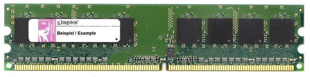 1GB Kingston DDR2-667 RAM PC2-5300U CL5 2Rx8 KPN424-ELG Desktop Memory Module