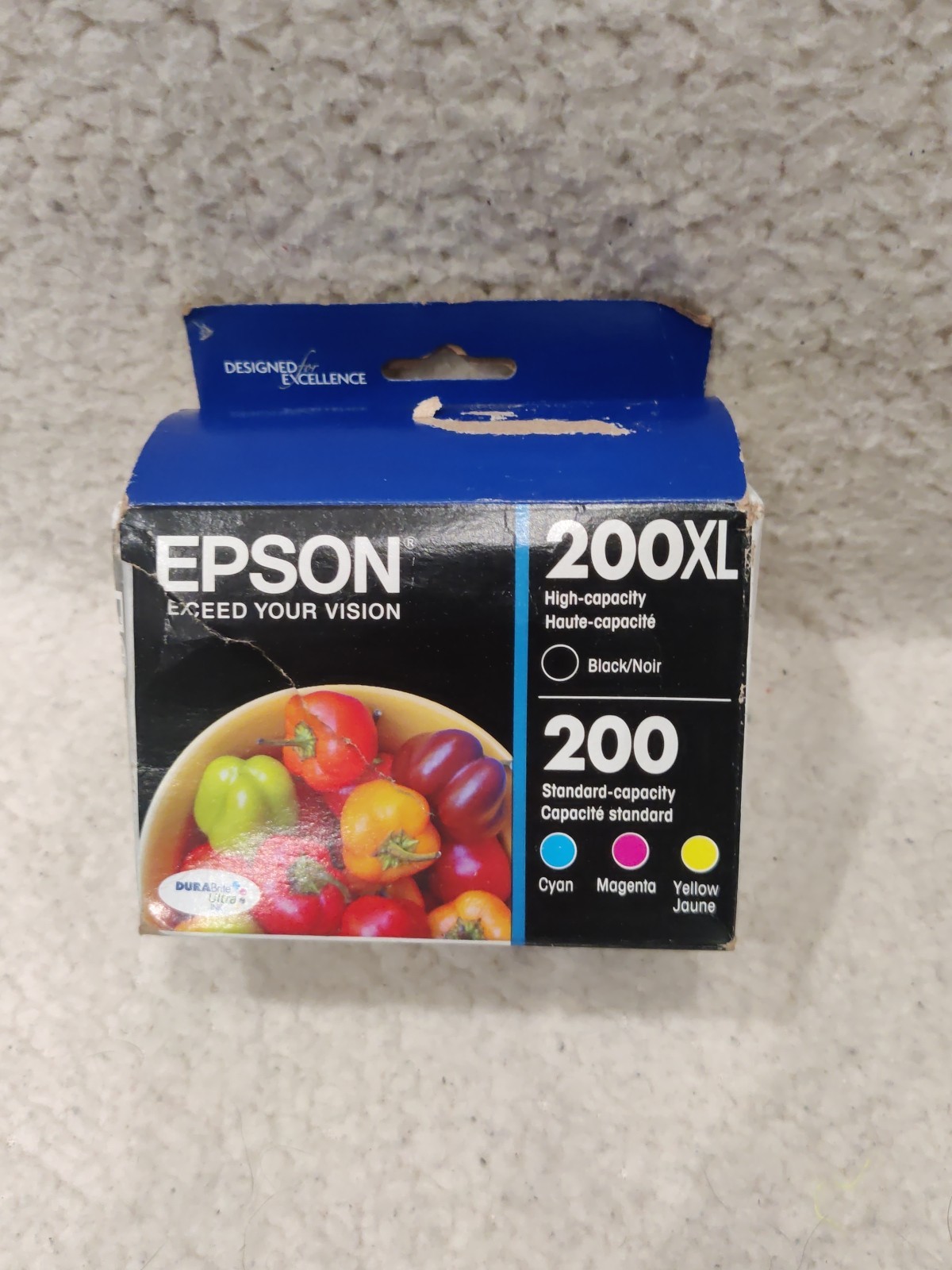 Epson T200XL-BCS 200 Black and Color Ink Cartridges - New Open Box