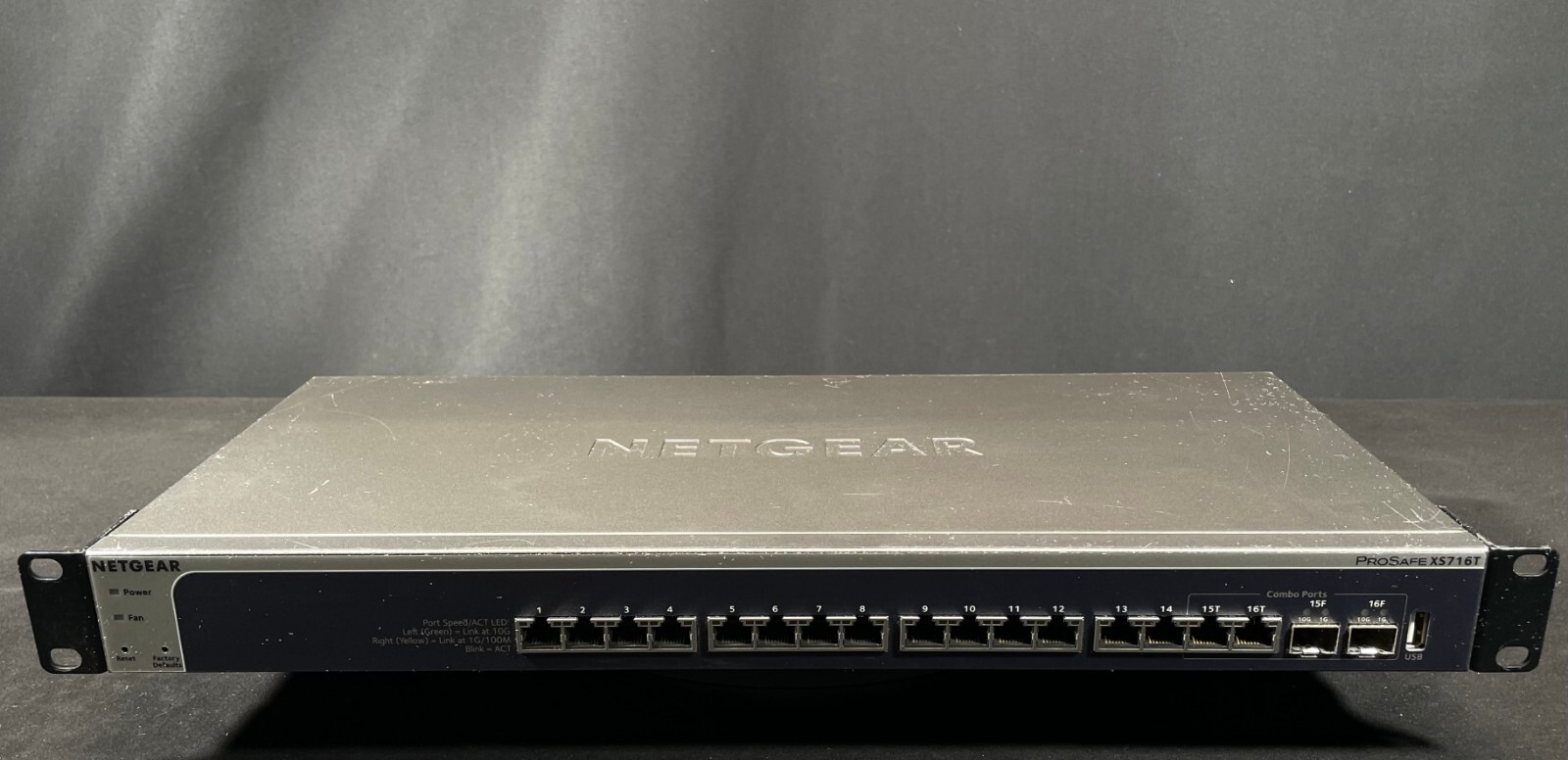 NetGear ProSAFE  XS716T-100NES 16 Port 10G Smart Managed Switch -Same Day Ship