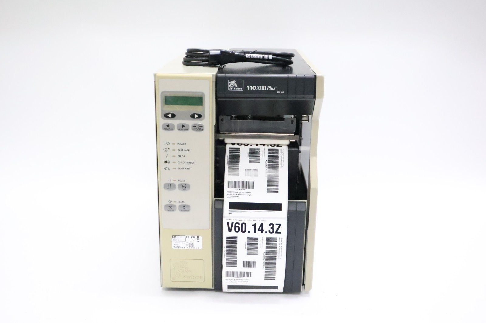 Zebra 110XiIII Plus Industrial Thermal Label Printer 203 dpi 112-7A1-00200