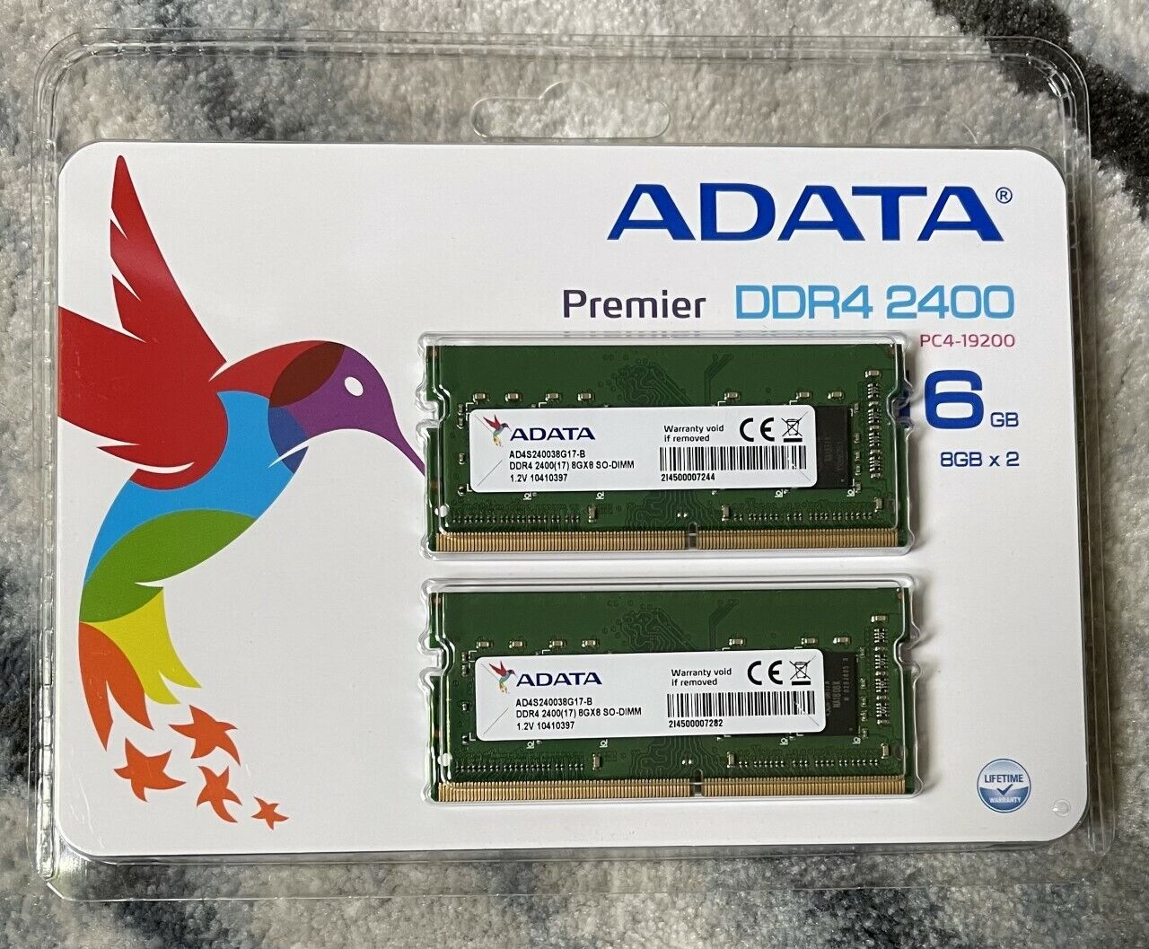 New ADATA AD4S240038G17-B GENUINE LAPTOP MEMORY 1.2V 16GB DDR4 PC4-19200 AIO PC