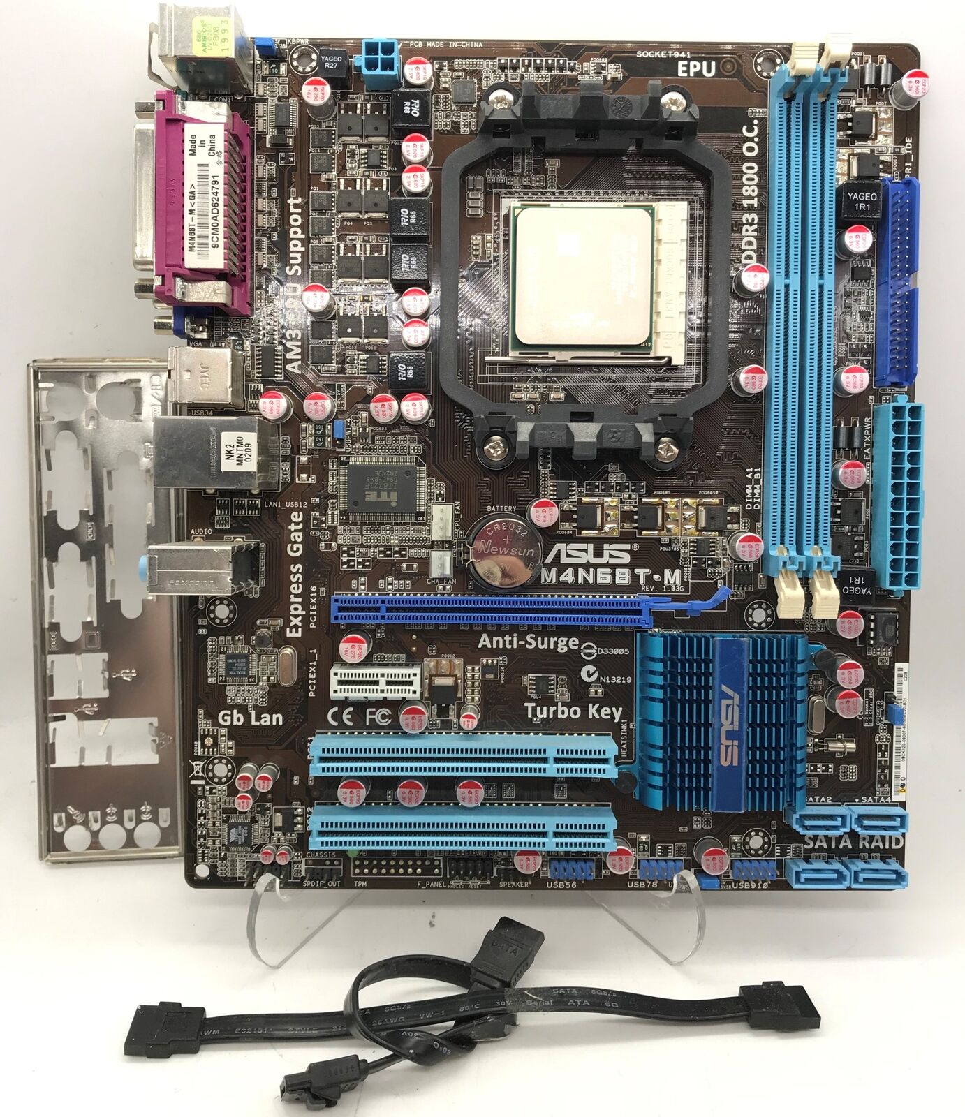 ASUS M4N68T-M Motherboard nForce 630a AM3 DDR3 mATX AMD Athlon II X2 240