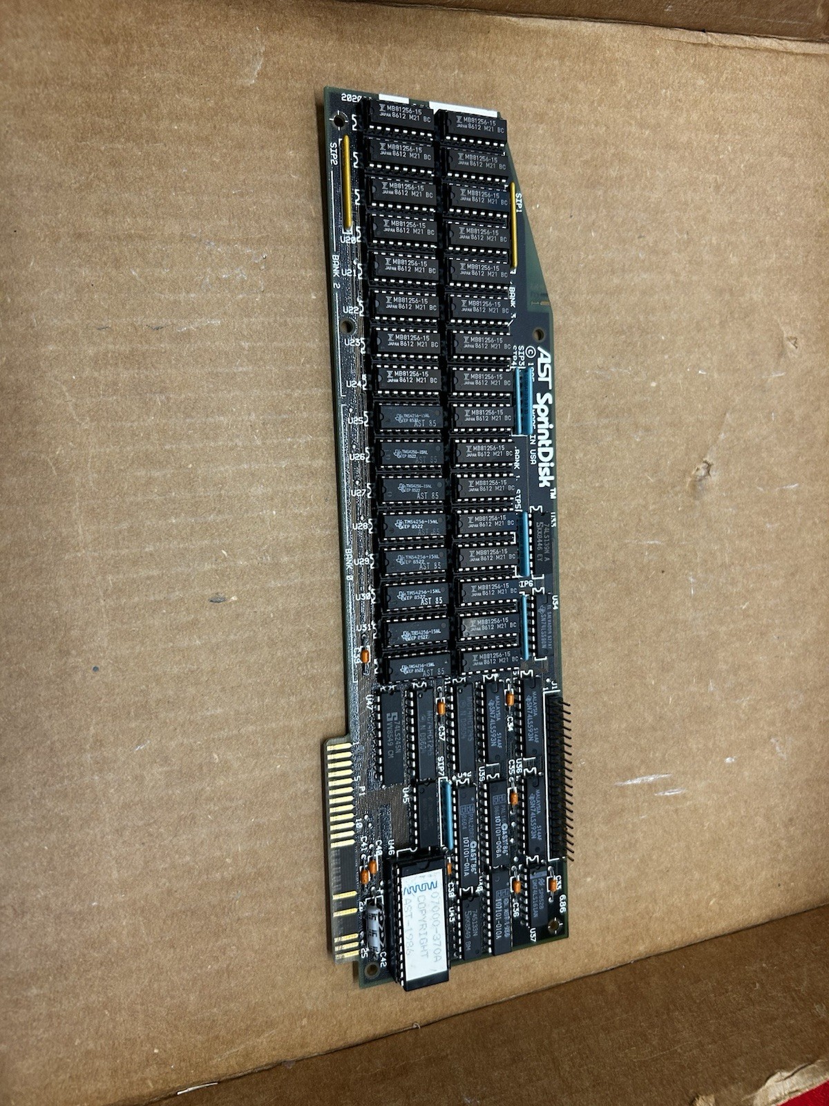 AST SPRINTDISK Memory Expansion Card Apple II Apple IIe Apple IIGS 1mb Ram Works
