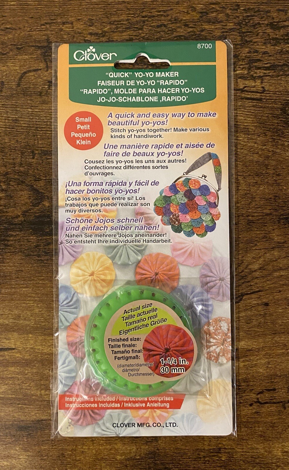Clover "Quick" Yo-Yo Yo Yo Maker (1-1/4” Round Small) #8700 ~ New