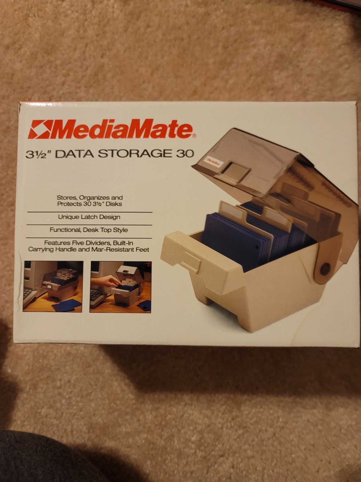 Media Mate 3 1/2 Inch Data Storage 30 