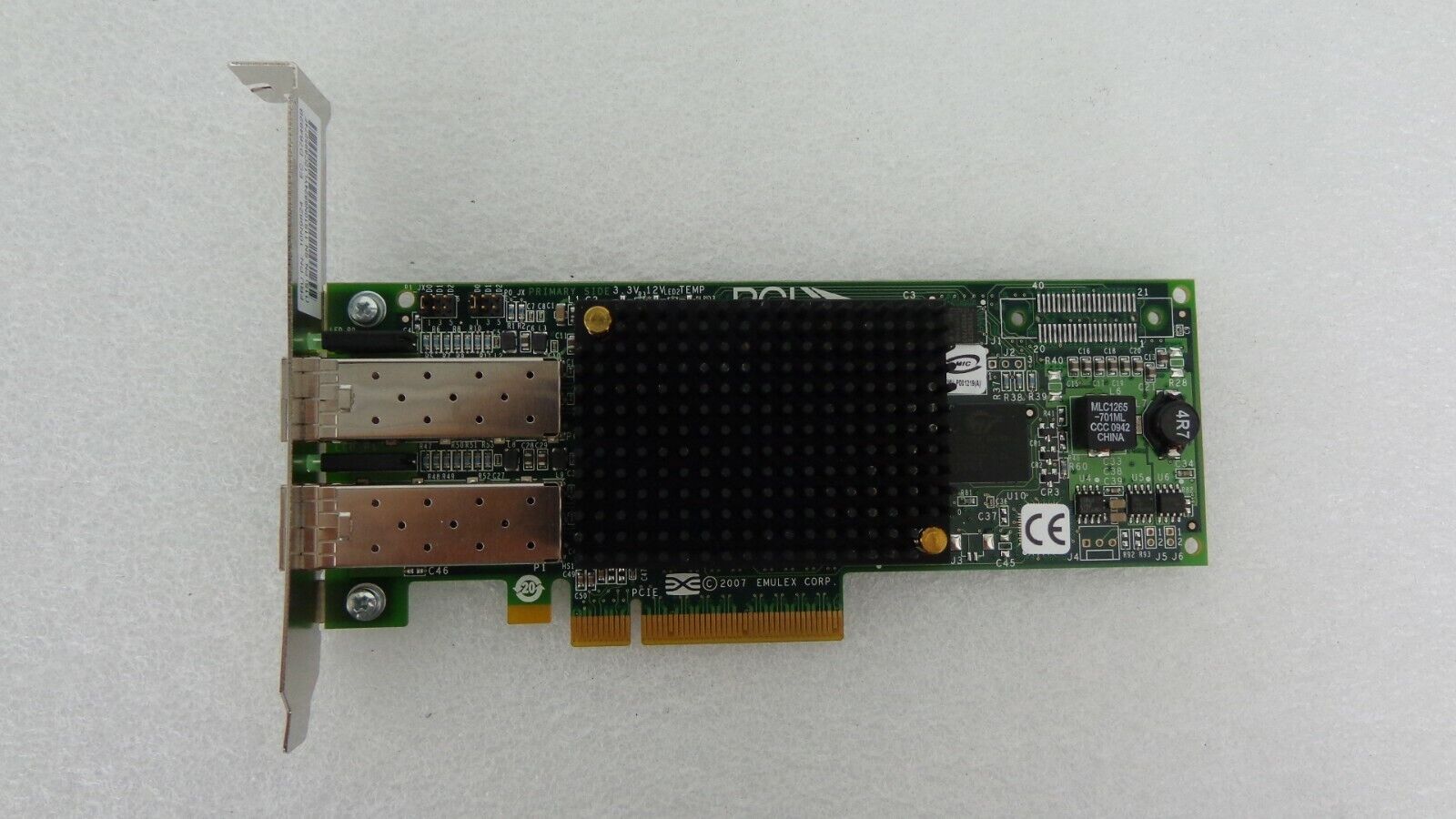 Emulex 8GB Dual Port Fibre LPE12002 10N9824 Pci-e Host Bus Adapter