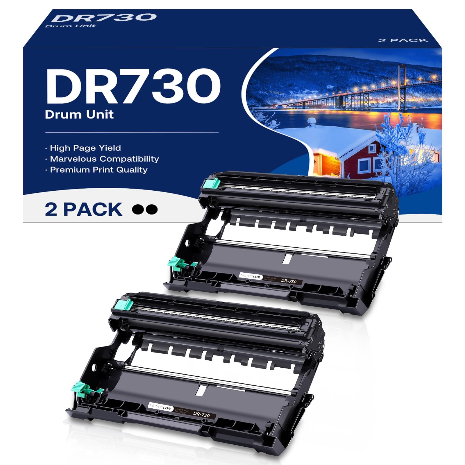 MCYCOLOR Compatible DR730 Drum Unit Replacement for Brother DR-730 DR 730 to Use