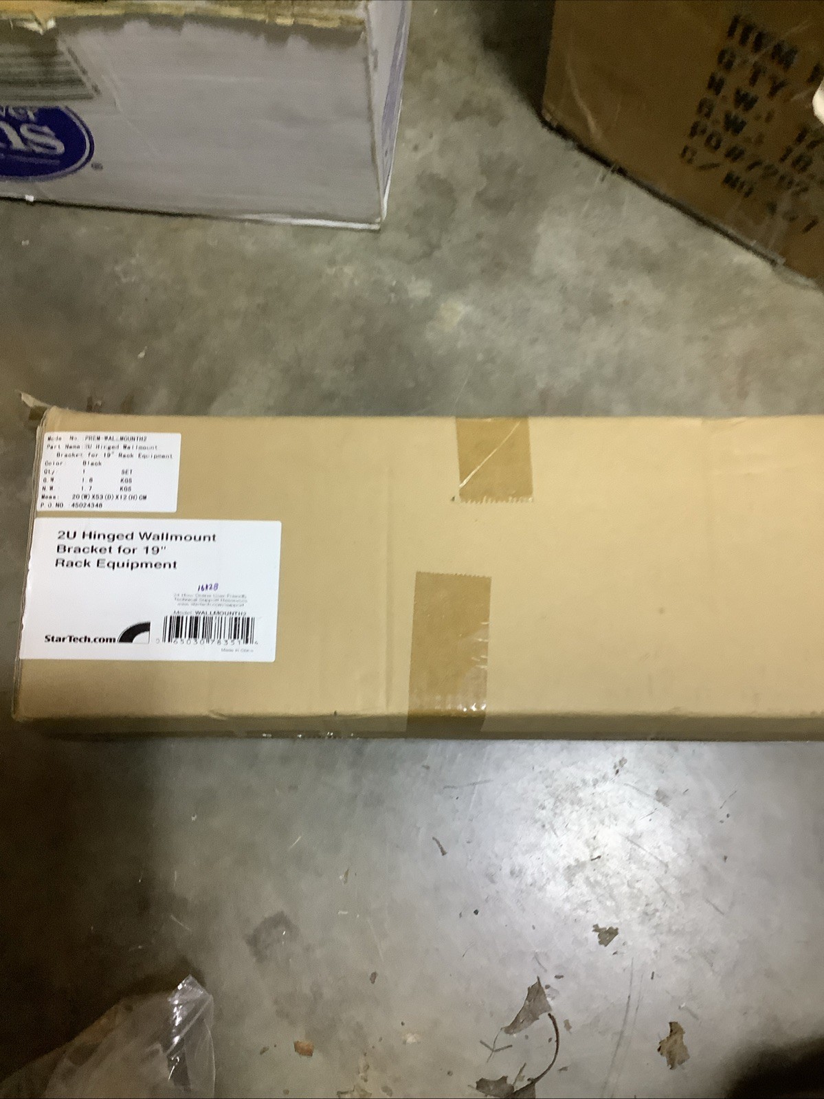 StarTech H2237 2U 19" Hinged Wall Mount Bracket for Patch Panels WALLMOUNTH2