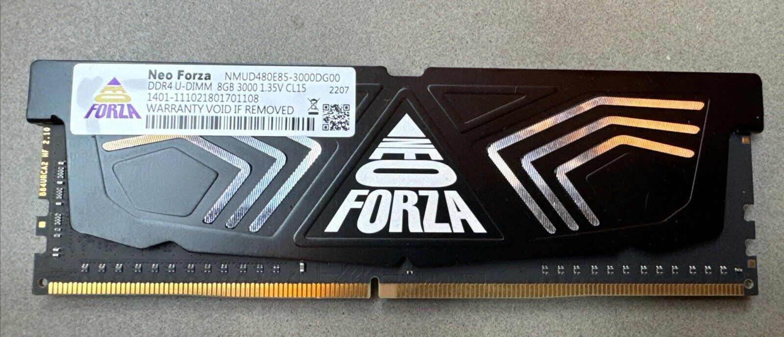 Neo Forza DDR4 8GB RAM | U-DIMM 3000 1.35V CL15 | NMUD480E85 - 3000DG00