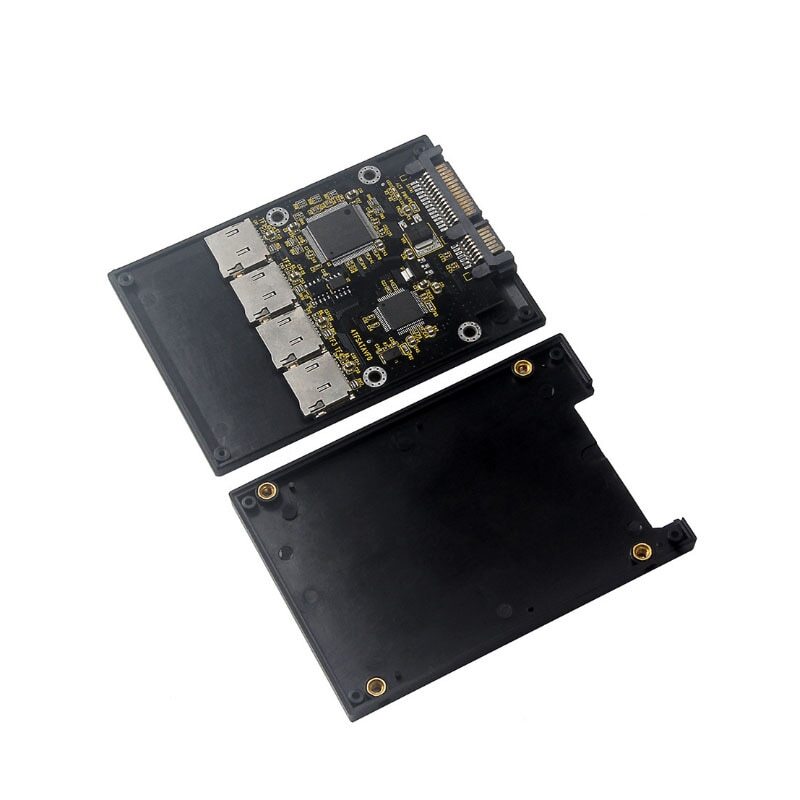 Micro SD To 2.5 Inch SATA adapter 4 TF To SATA Adapter Expansion Riser Card