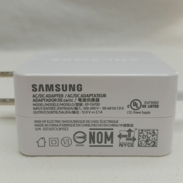 Genuine Original Samsung EP-TA700 Power Supply T7 12V 2.1A