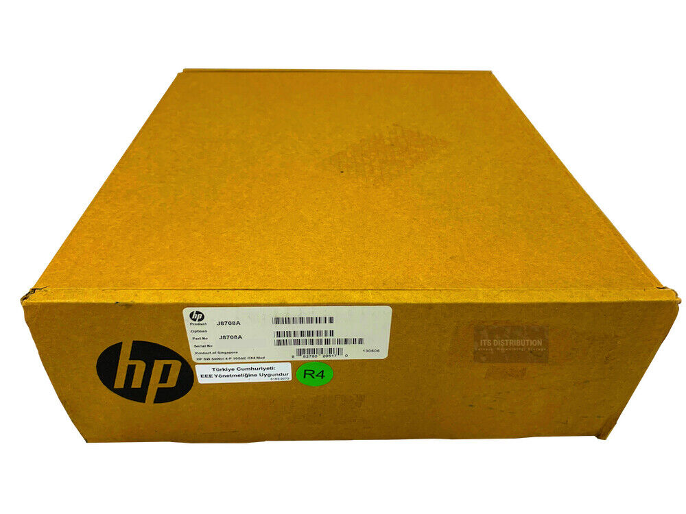 J8708A I New Sealed HP 4 Port 10GBe Cx4 Zl Module