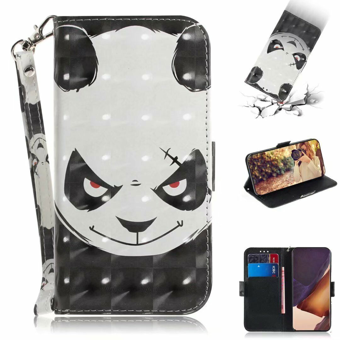 Flip Panda Cat Flower Dog Card Wallet Cover Case for A14 A56 A07 A17 A36 A55 A26