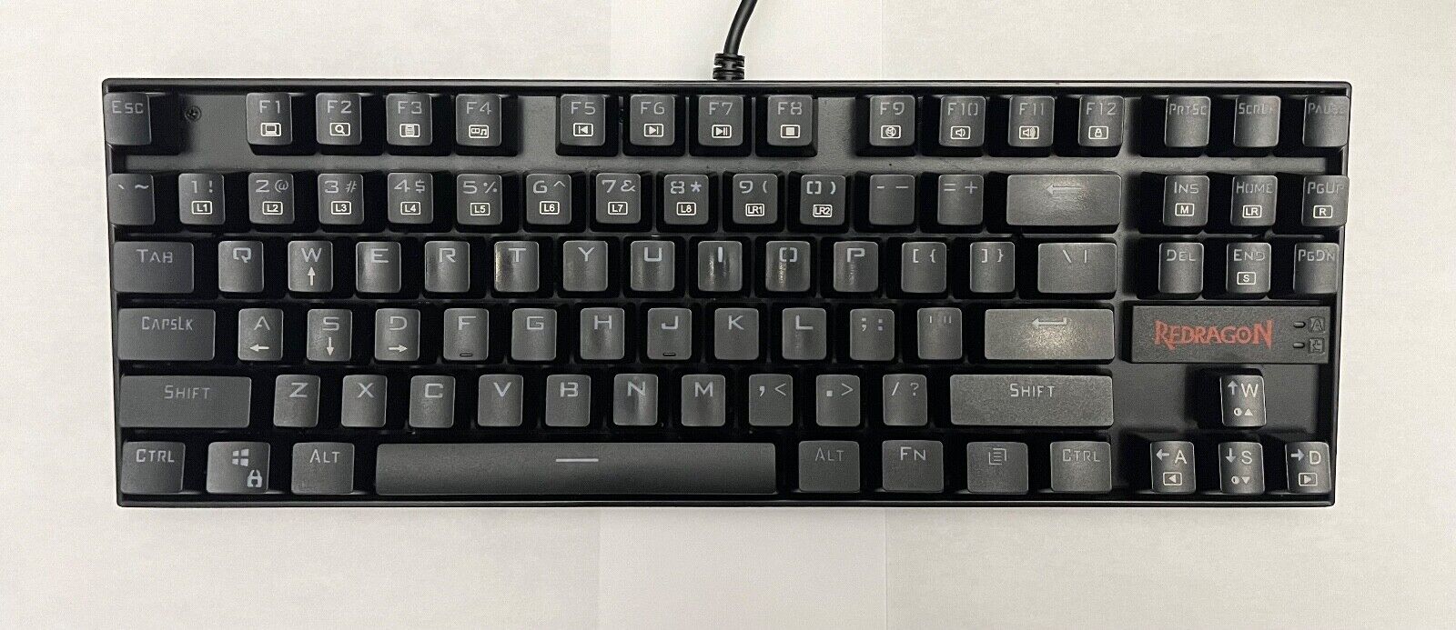 Perfect condition Red Dragon Kumara K552-KR Gaming Keyboard Red Switches