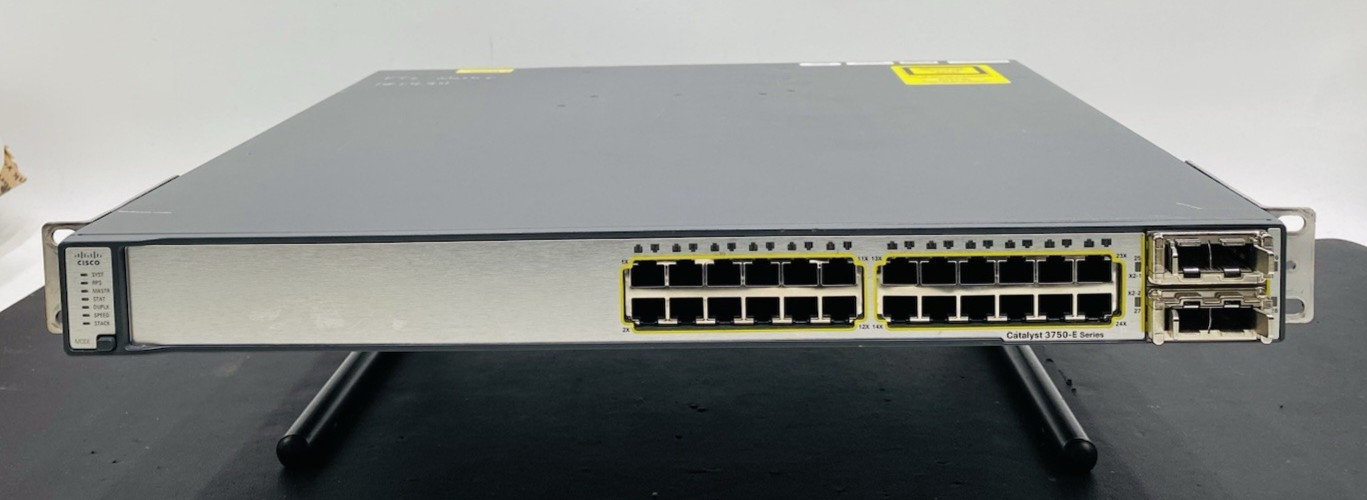 Cisco WS-C3750E-24TD 24-Port Gigabit Switch