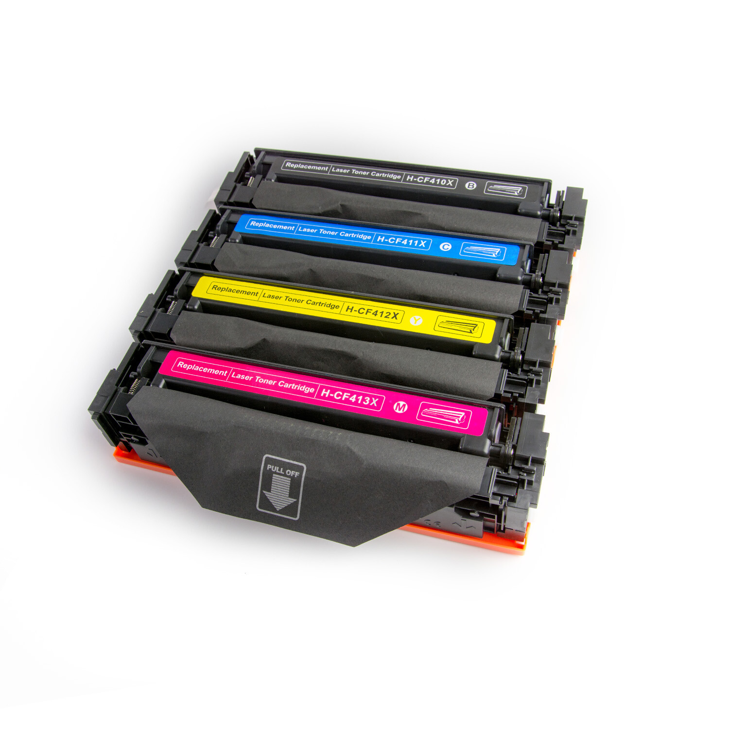 4 Pack Compatible Toner Cartridge CF410X(BK) CF411X(C) CF412X(Y) CF413X(M) 