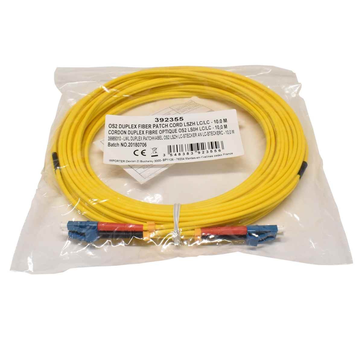 15 x Corning OS2 Duplex FIBER Patch Cord LSZH LC/LC-10m NEW NEW