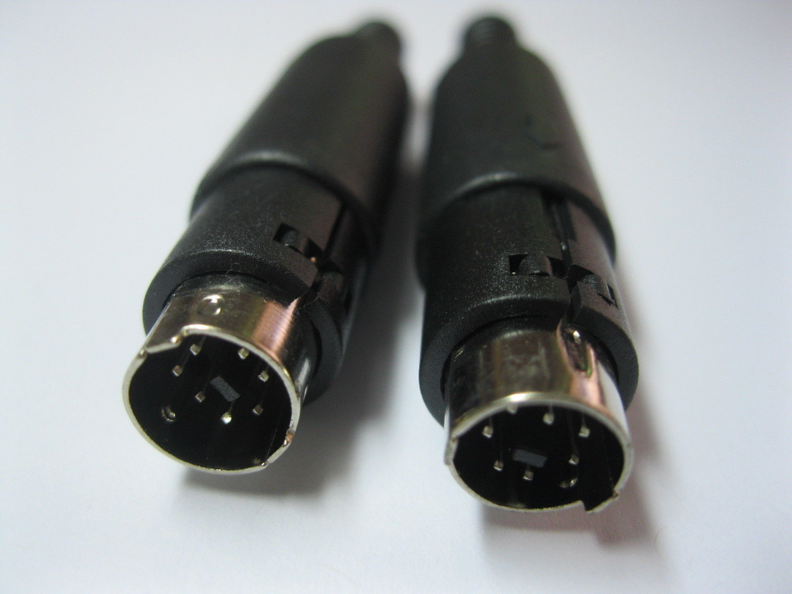 30 Pcs Mini DIN Plug Male Connector 7 Pin with Plastic Handle New