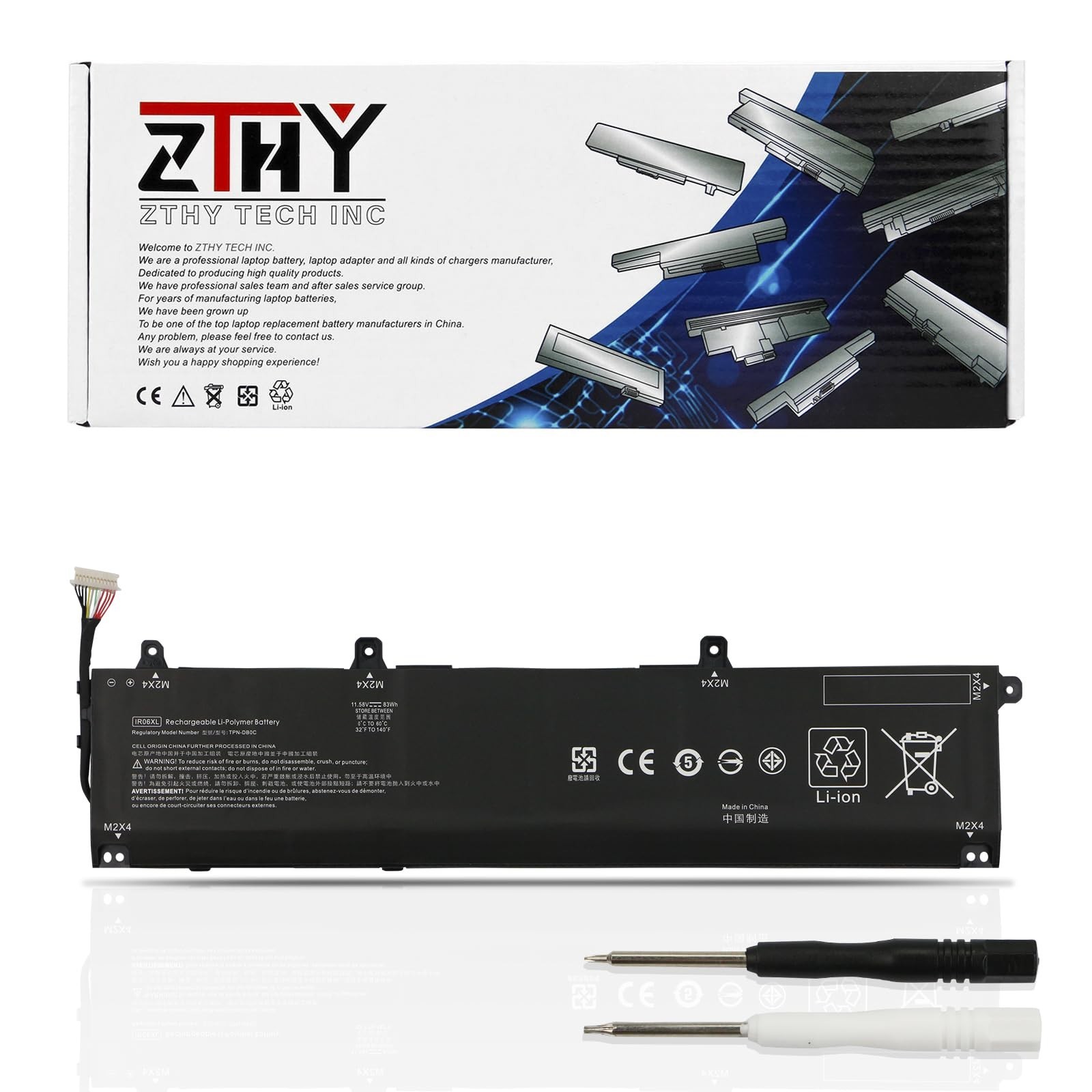 High-Capacity 83Wh Laptop Battery Replacement for HP ZBook Power G7 G8 G9 G10