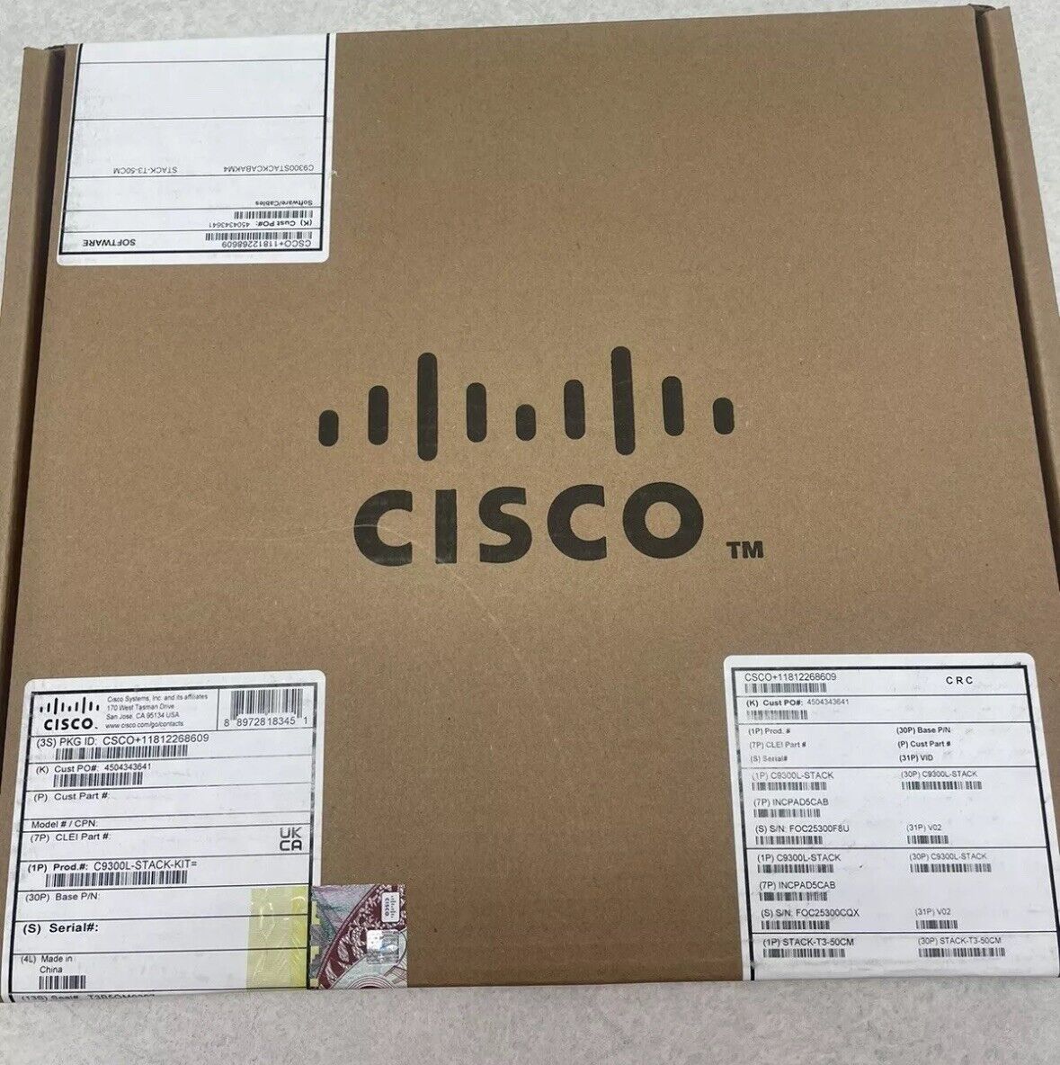 NEW C9300L-STACK-KIT Cisco Catalyst 9300L Stacking Kit for C9300 Series Switches
