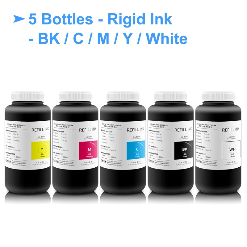5×1000ML GH2220 Hard UV Ink For Ricoh GH2220 Industrial Inkjet Printhead