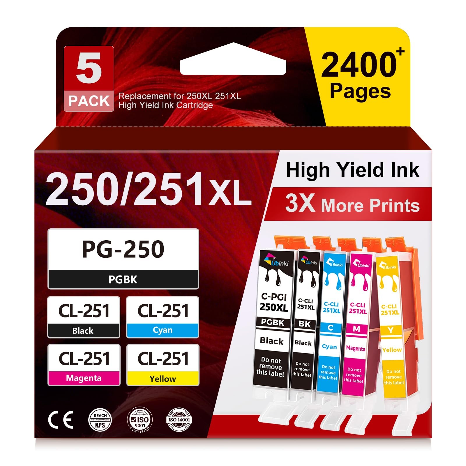 MX922 Ink Cartridges Compatible for Canon Ink 250 251 Xl 250xl 251xl PGI250