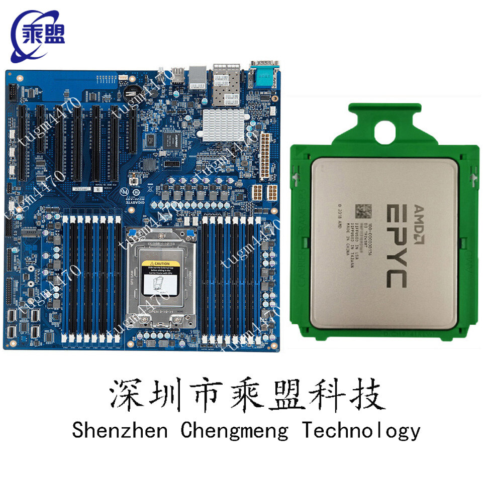 Gigabyte MZ31-AR0+AMD EPYC 7452 32 cores 64 threads 2.35GHz PCIE3.0 combination