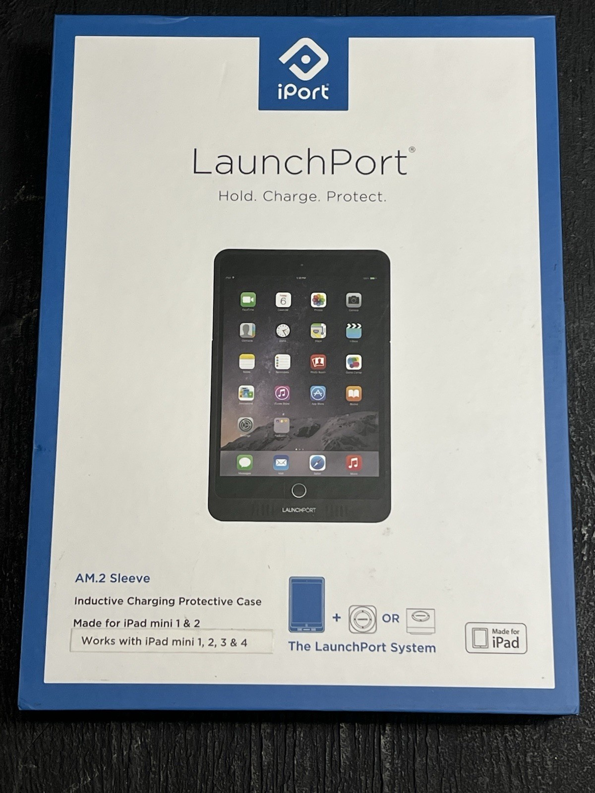 iPort LaunchPort AM.2 Sleeve Wireless white Charging Case for iPad Mini 123 & 4