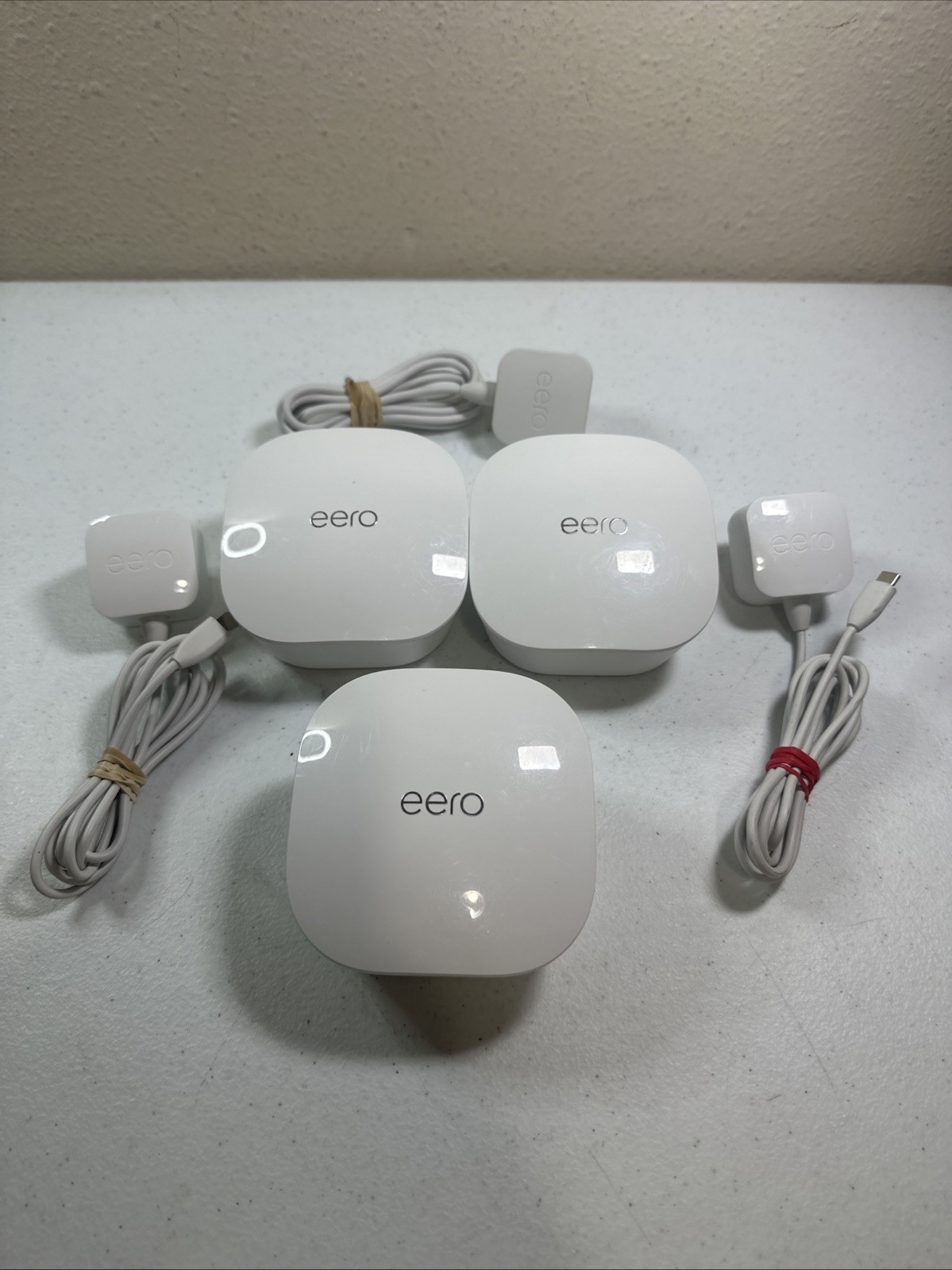 EERO Wifi Router J010001 Tri-Band Wi-Fi Mesh System - White (3 Pack)