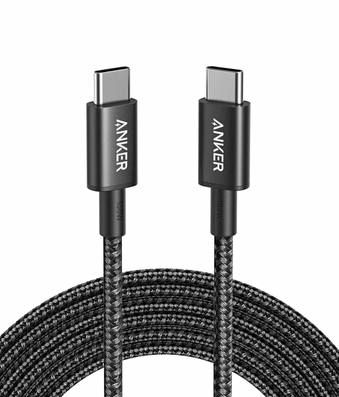 Anker 10ft USB-C to USB-C Braided Fast Charging USB Cable, 10ft Black 