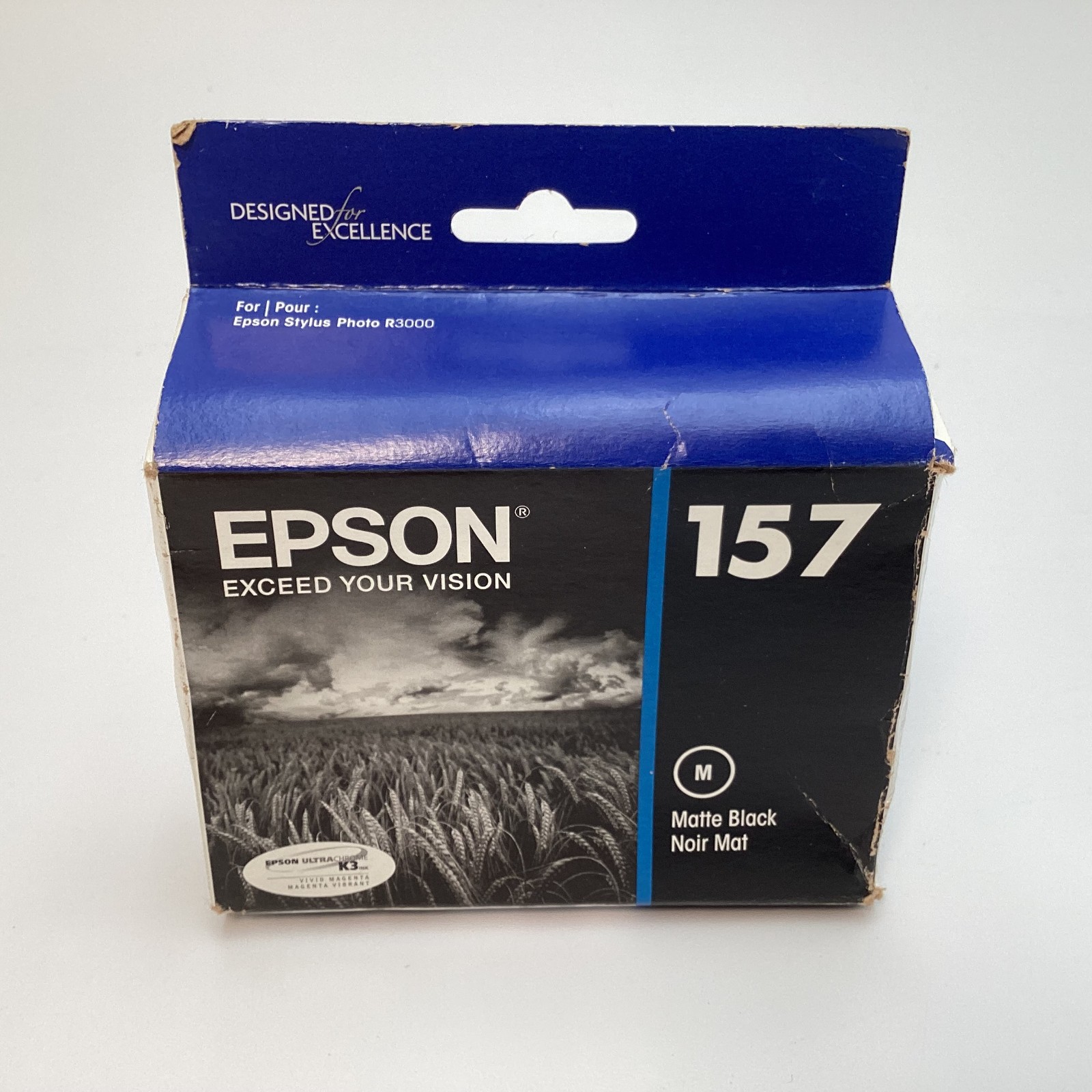 Epson 157 T157820 Matte Black Ink Cartridge Exp 08/2017 Stylus Photo R3000