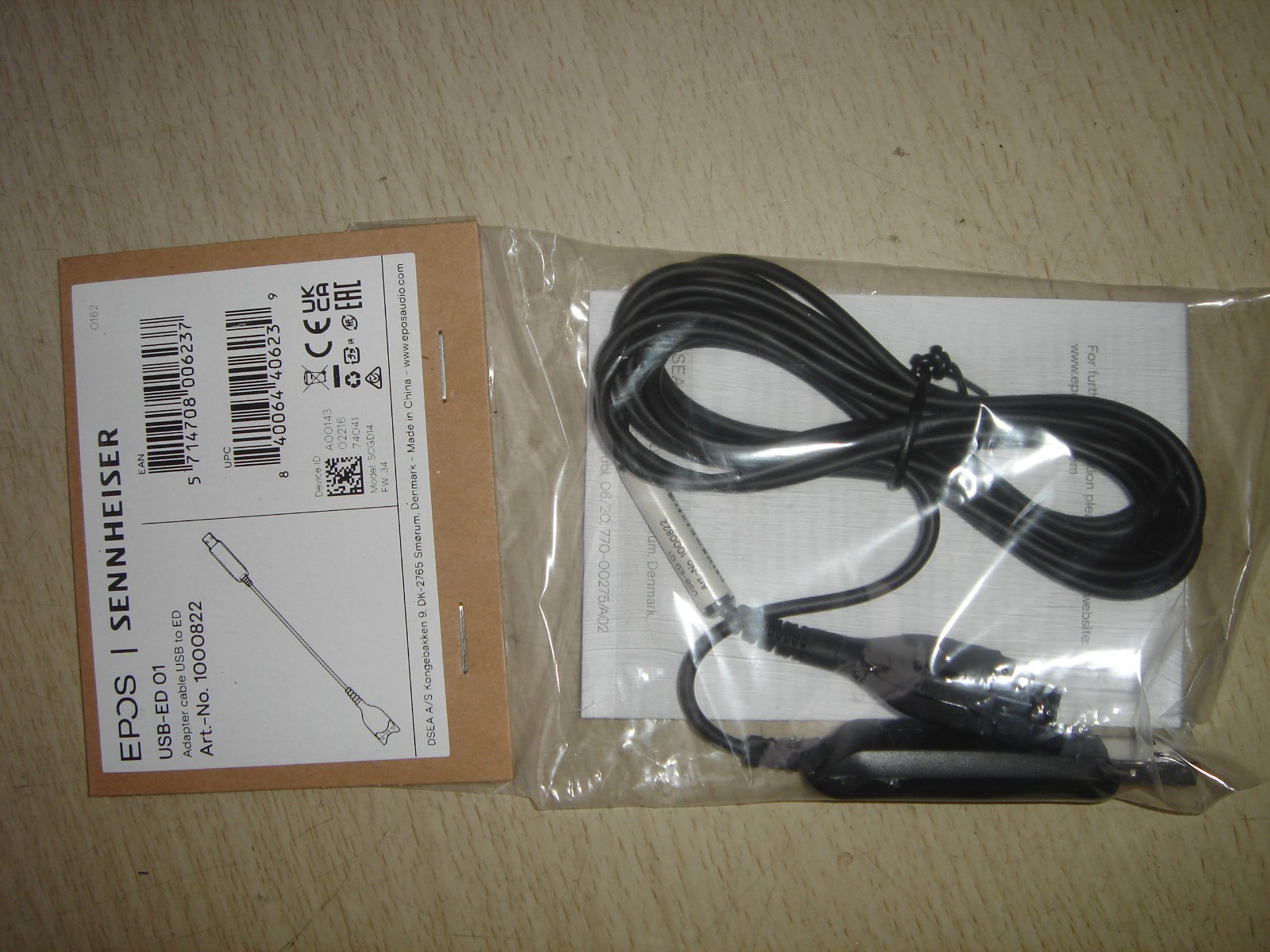 New EPOS/SENNHEISER USB-ED 01 Adaptor Cable USB-A  to ED Easy Disconnect