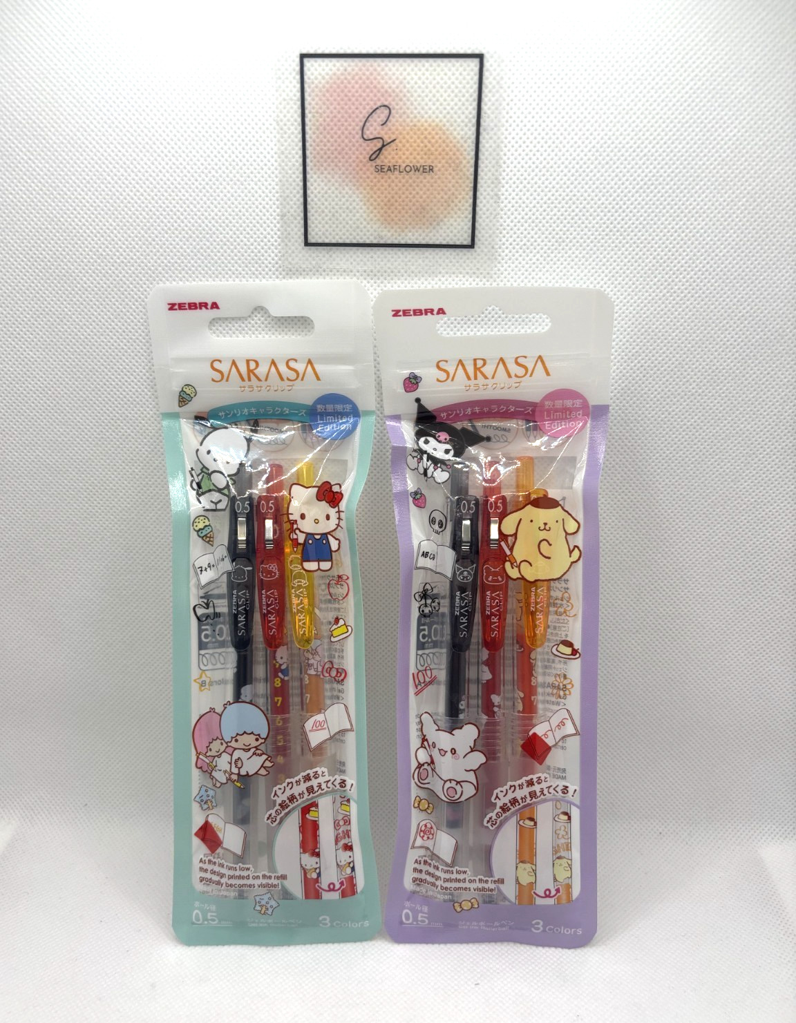 ZEBRA SARASA Sanrio Collaboration ３-color pen  From Japan