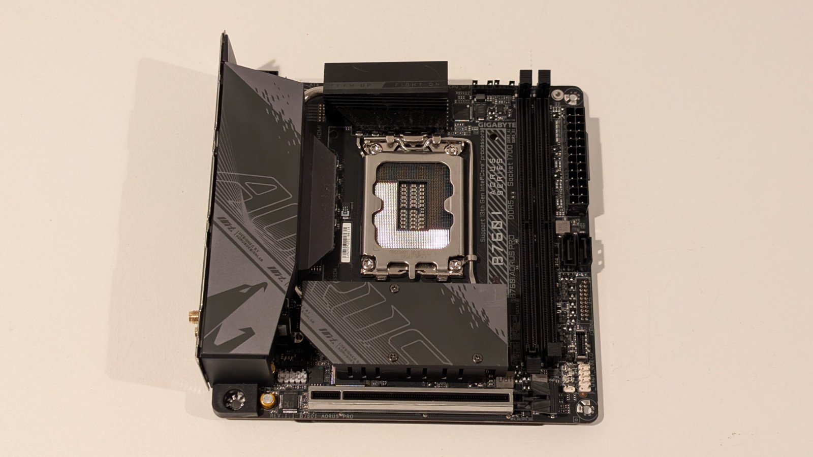 GIGABYTE B760I AORUS PRO LGA 1700 Intel DDR5 Mini ITX Motherboard - FOR PARTS