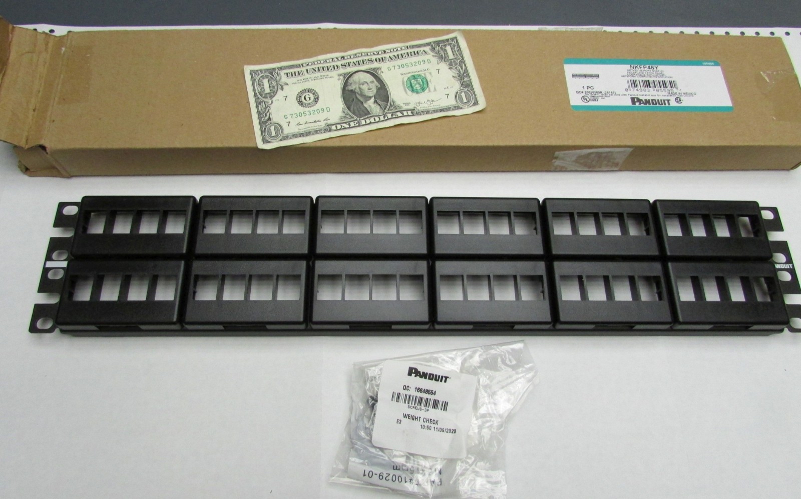 New Panduit NetKey 48-Port 2U Modular Keystone Patch Panels, Snap-In Face Plates