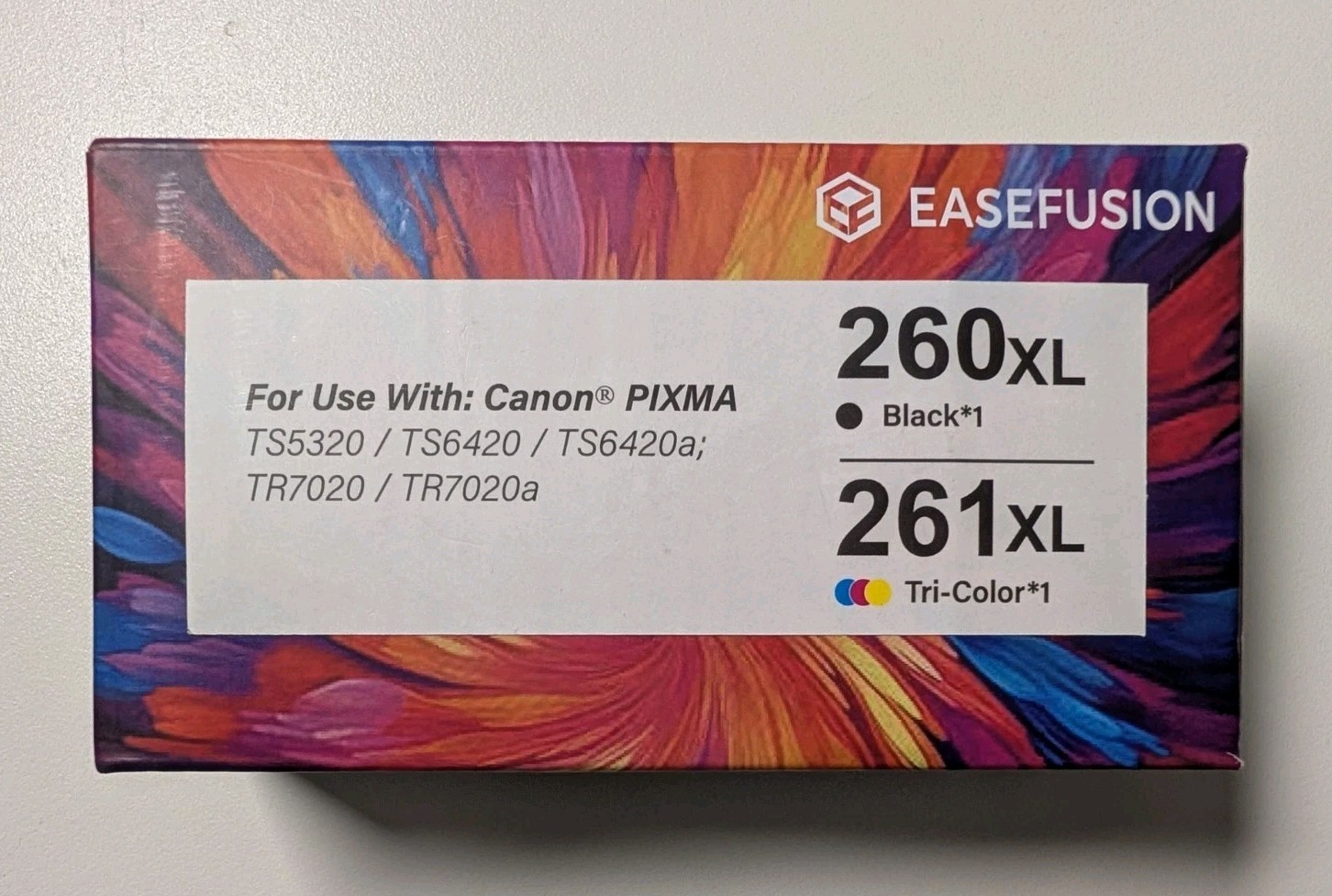 EaseFusion 260XL 261XL Ink Replacement Canon Pixma TS5320 TS6420 Cartridges 